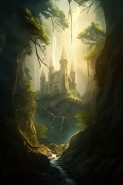 Free Fantasy Background Elven Castle