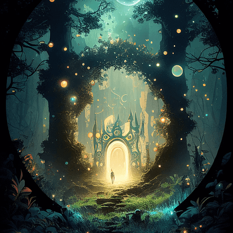 Free Fantasy Background Mystical Doorway