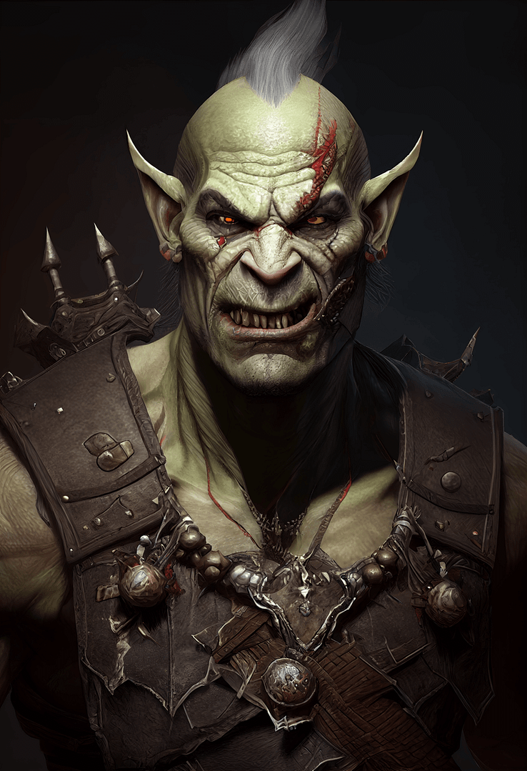 Orcs Background Orc Portrait - Fantasy Backgrounds